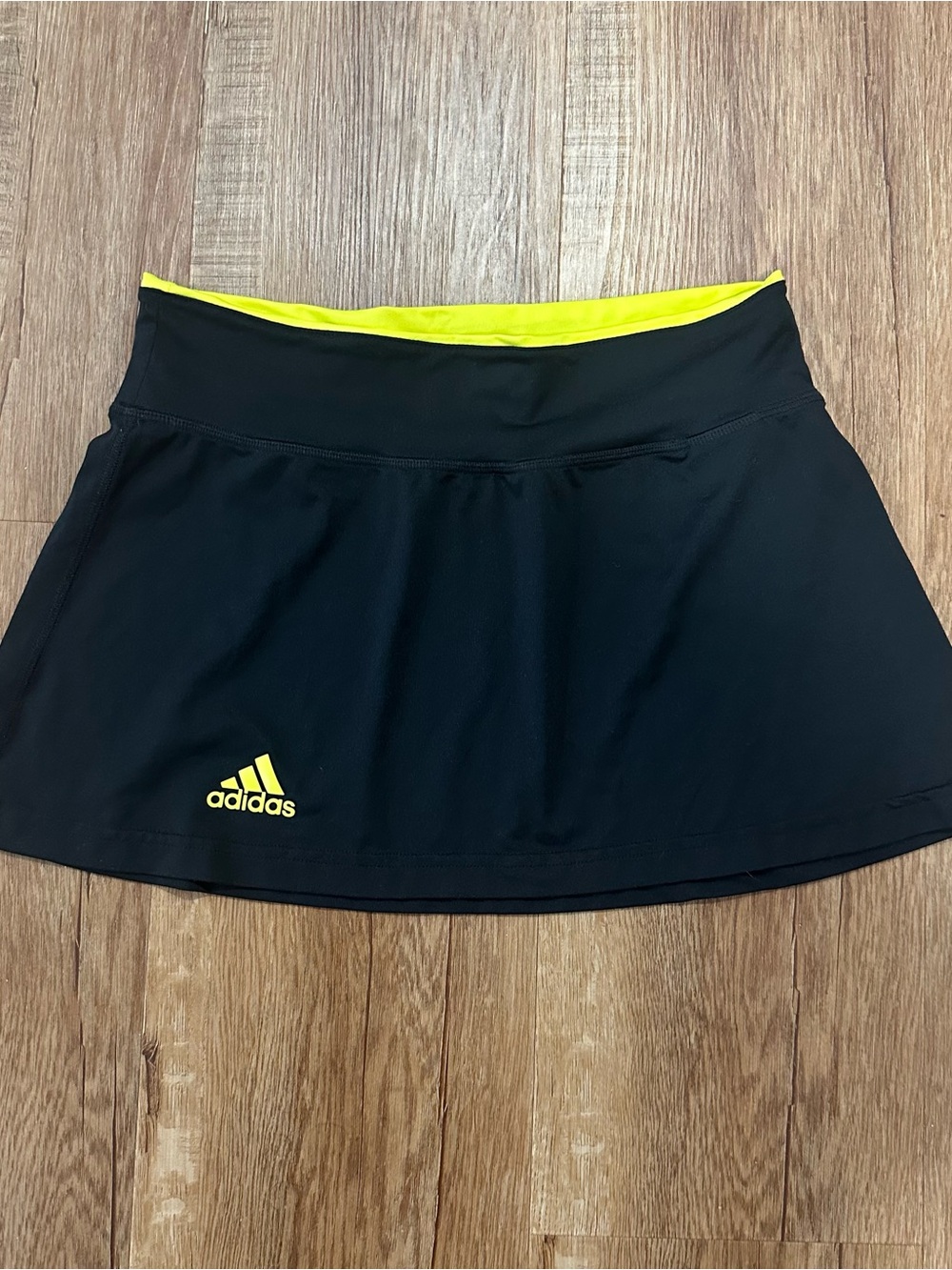 Adidas Black Skirt with Yellow Trim